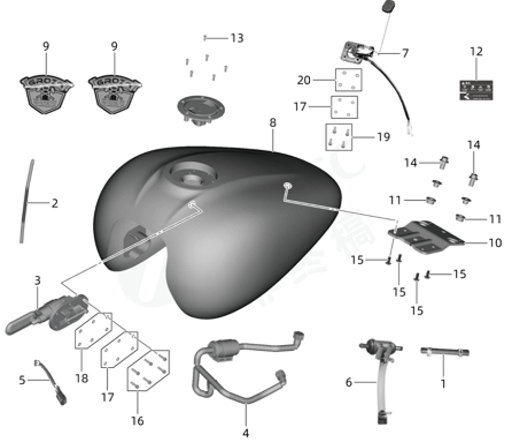 Бак топливный