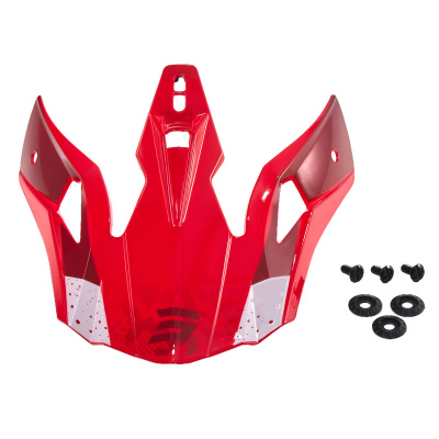 Козырек для шлема SHOT PULSE AIRFIT (красный глянцевый, , 2500558-607-4949)