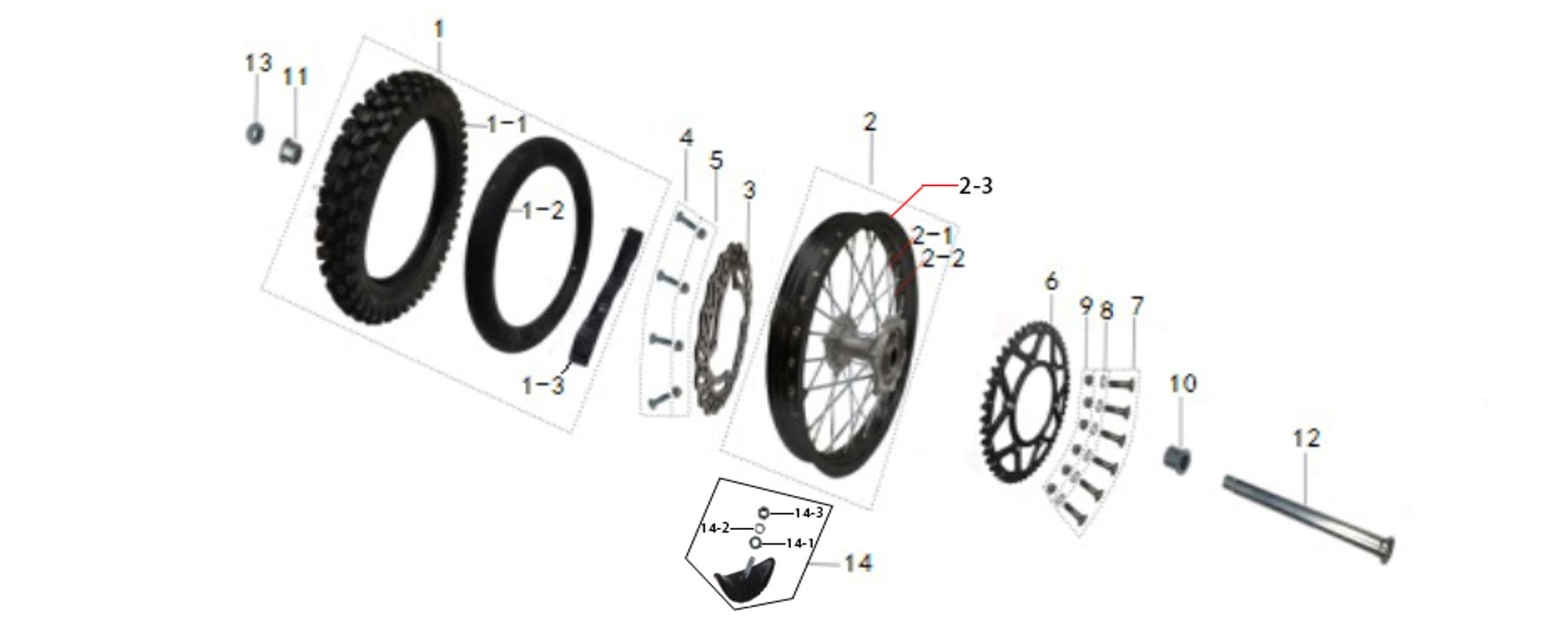 Заднее колесо