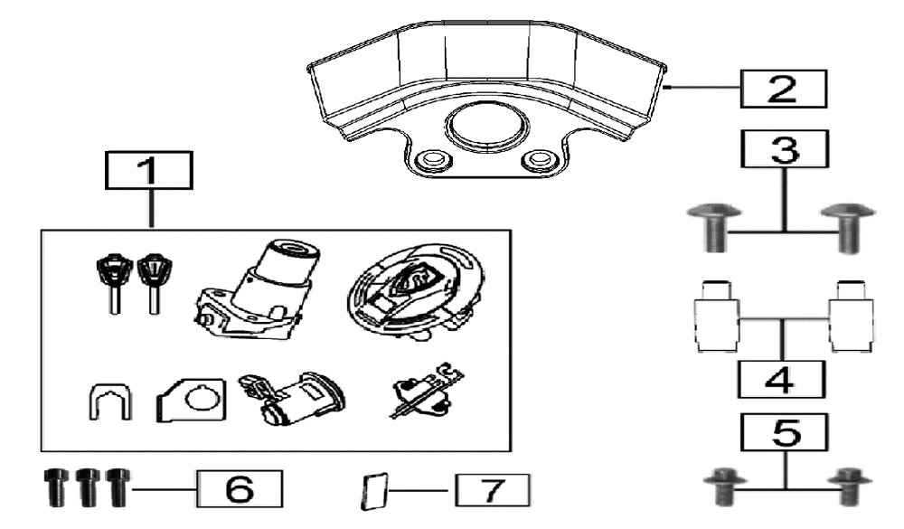 Замок зажигания и лючка бензоба