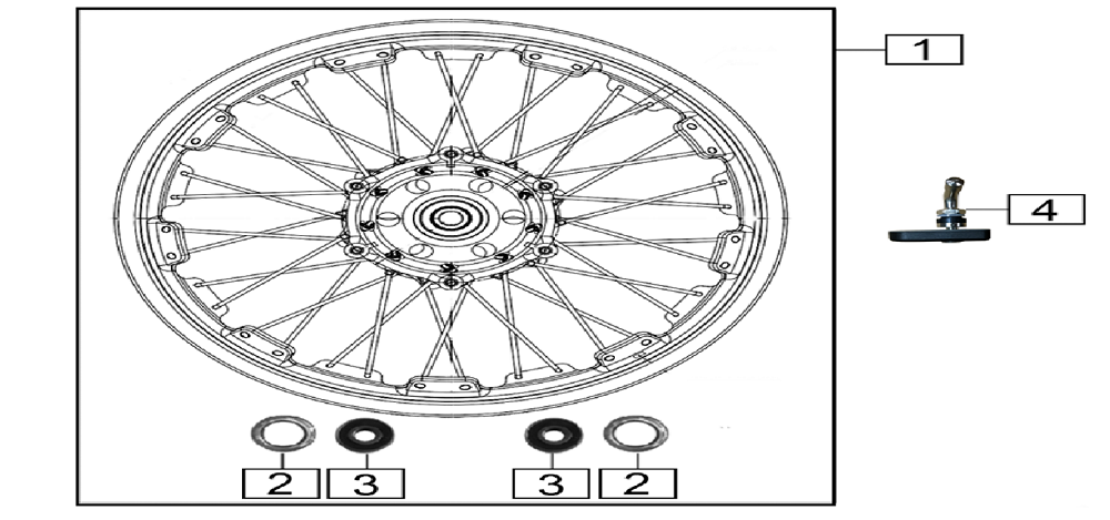 Колесо переднее (спицованный ди