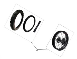 заднее колесо 14