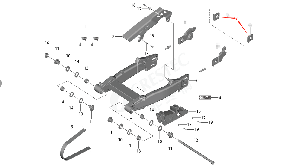 Маятник задний