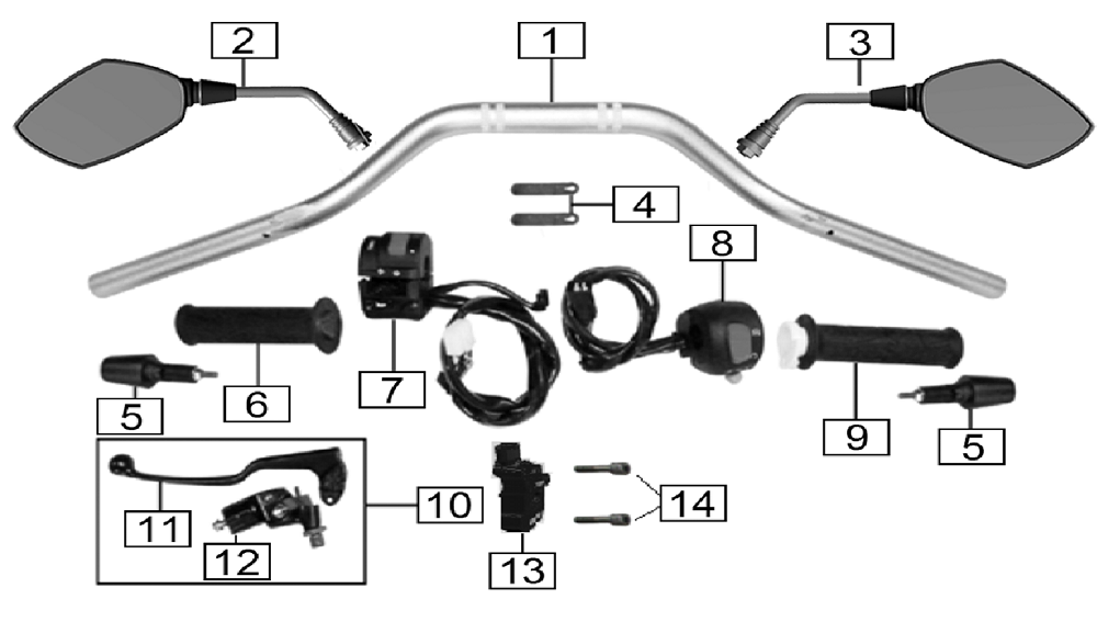 Руль (Зеркала, переключатели, р