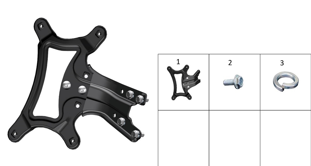 Кронштейн крепления номера