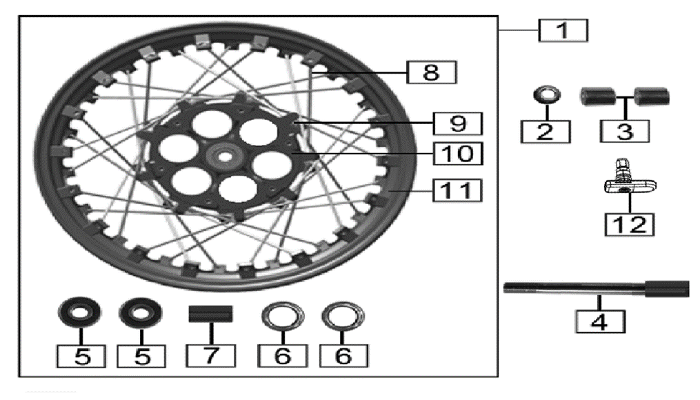 Переднее колесо