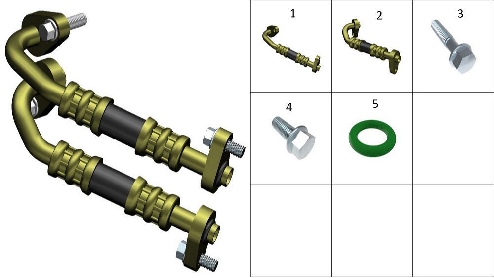 Патрубок маслоохладителя