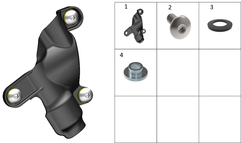 Тепловой экран заднего тормоза
