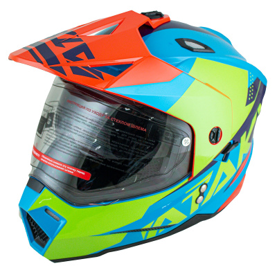 Шлем мотард ATAKI JK802 Splash