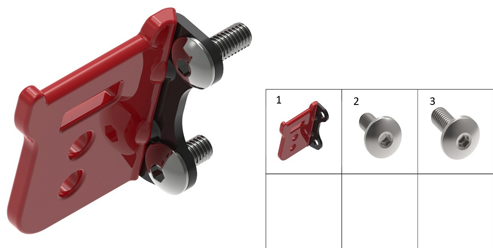 Кронштейн крепления замка тормозного диска