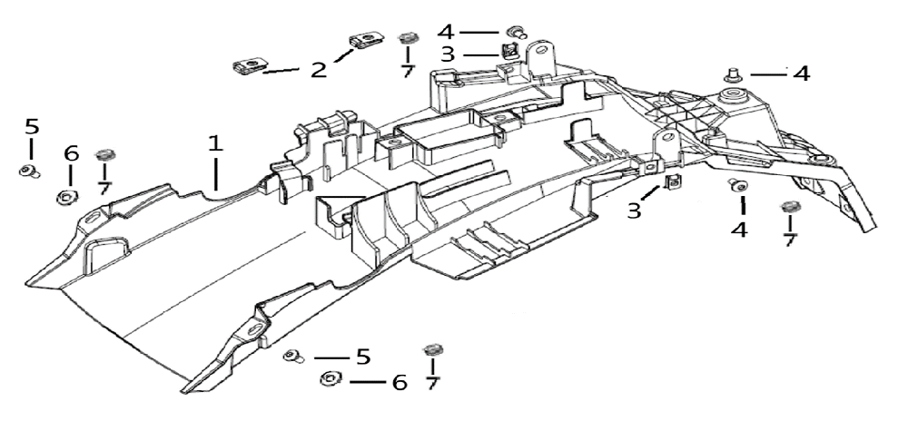 Подкрылок задний
