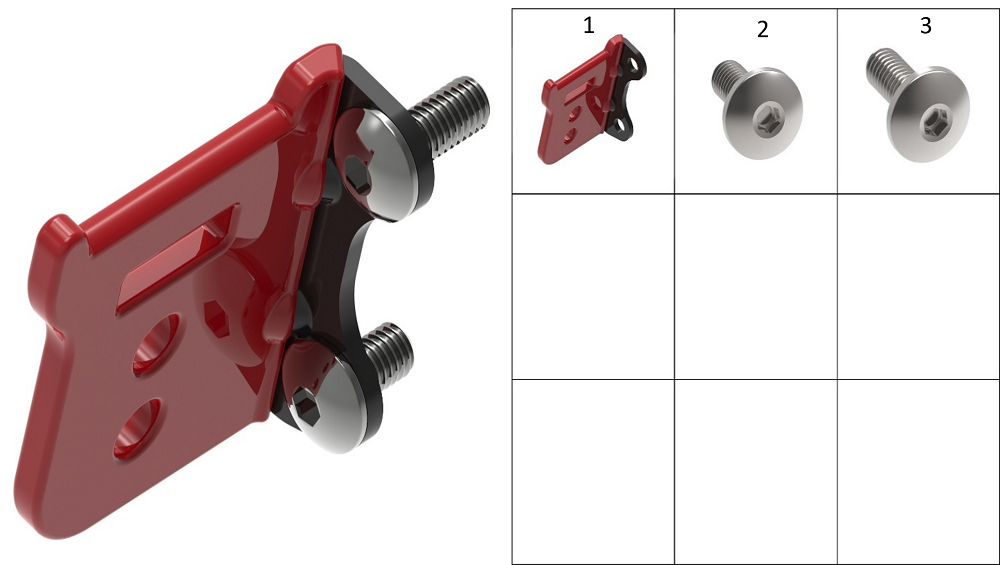 Кронштейн крепления замка тормозного диска