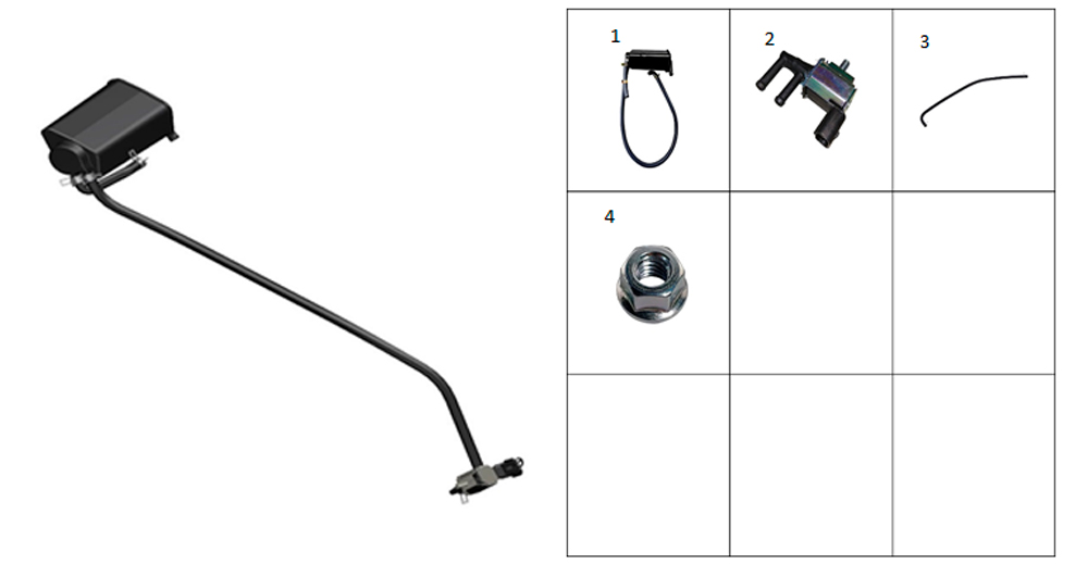 Клапан электромагнитный топливного бака