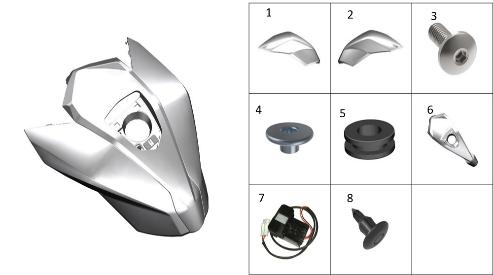 Декоративная накладка топливного бака1