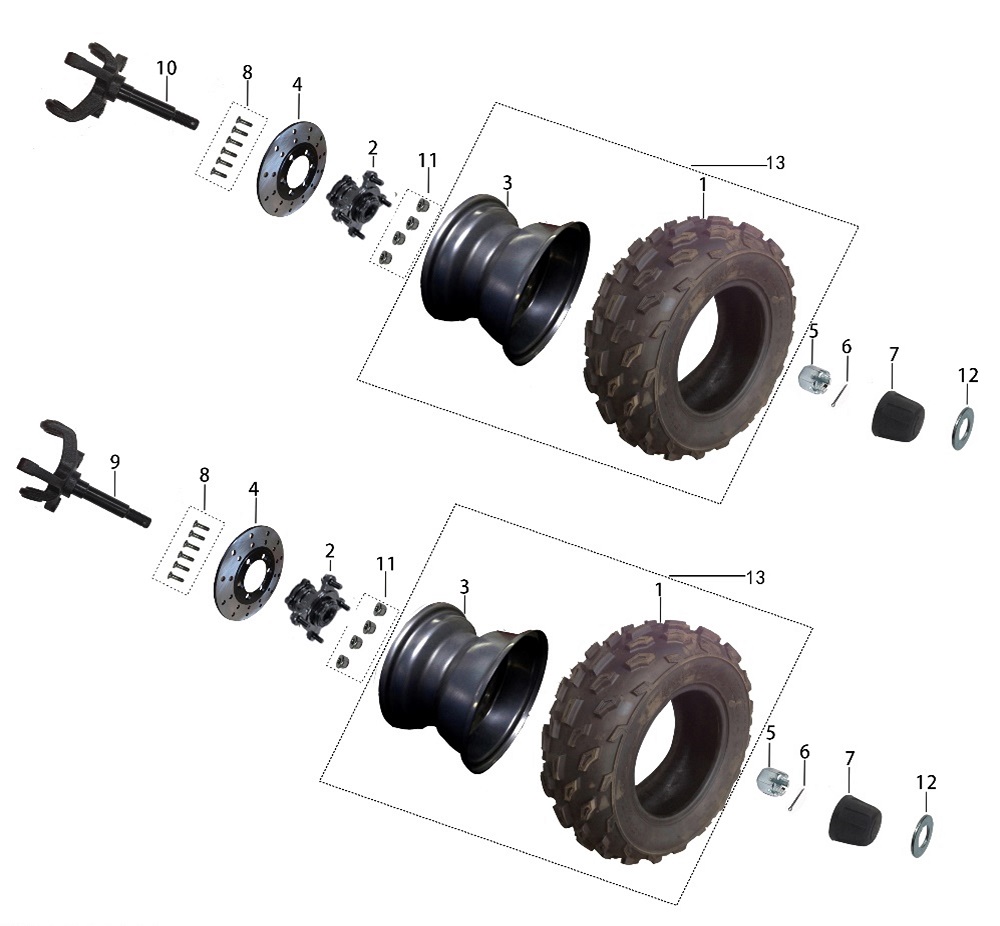 Переднее колесо