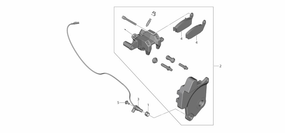 Суппорт тормозной задний