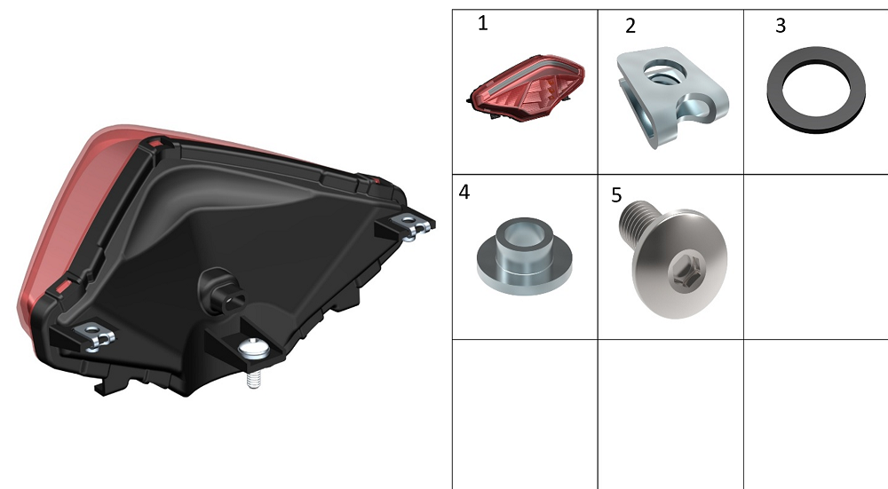 Фонарь задний