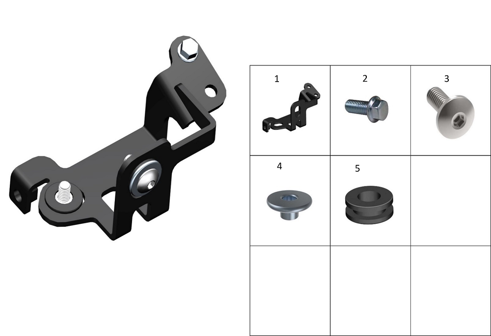 Кронштейн блока АБС