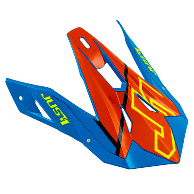 Козырек для шлема JUST1 J39 THRUSTER (Hi-Vis желтый/синий/красный/черный глянцевый, , 1560035-607-6706)