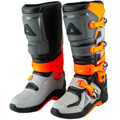 Мотоботы кроссовые ATAKI MX-003G (серый/оранжевый, 39, 1560404-872-6706)