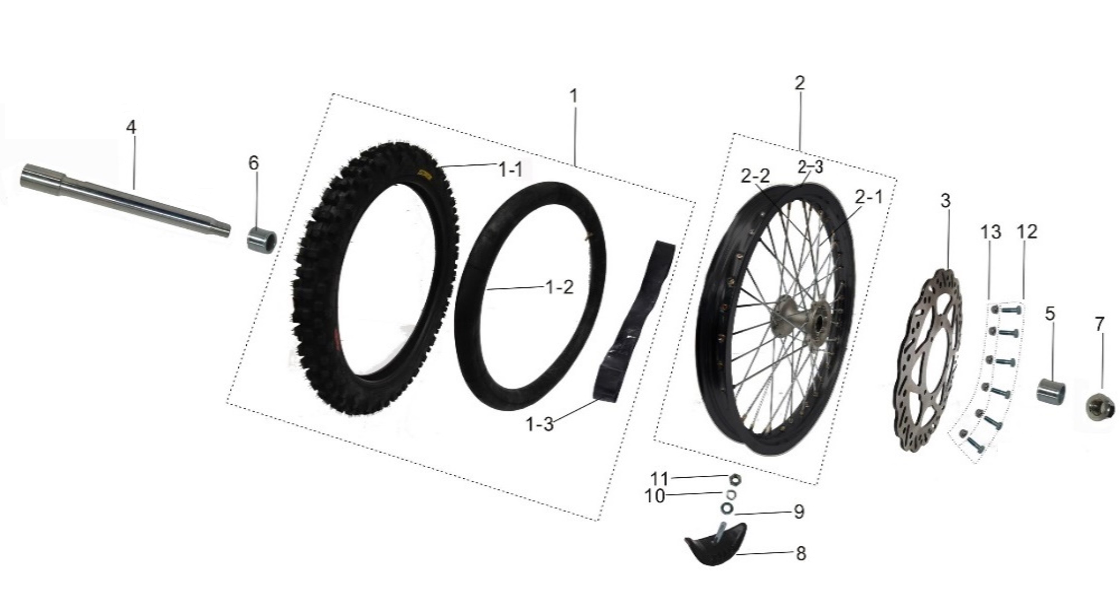 Переднее колесо