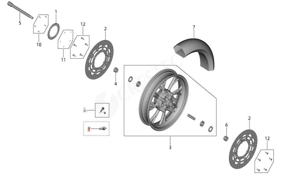 Колесо переднее