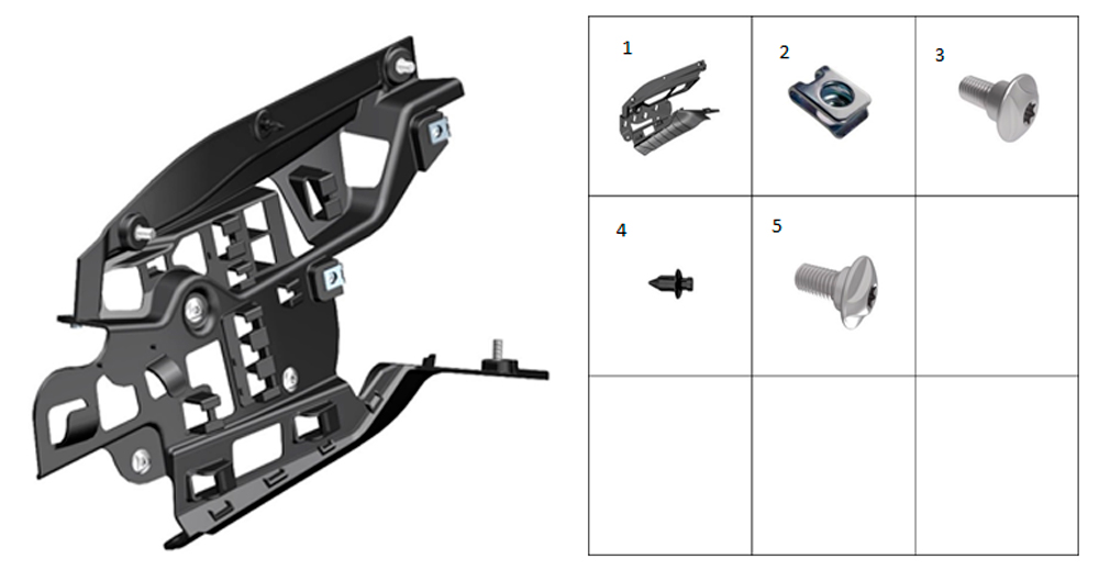 Накладка хвостовой части внутренняя правая