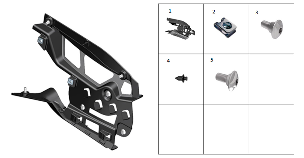 Накладка хвостовой части внутренняя левая