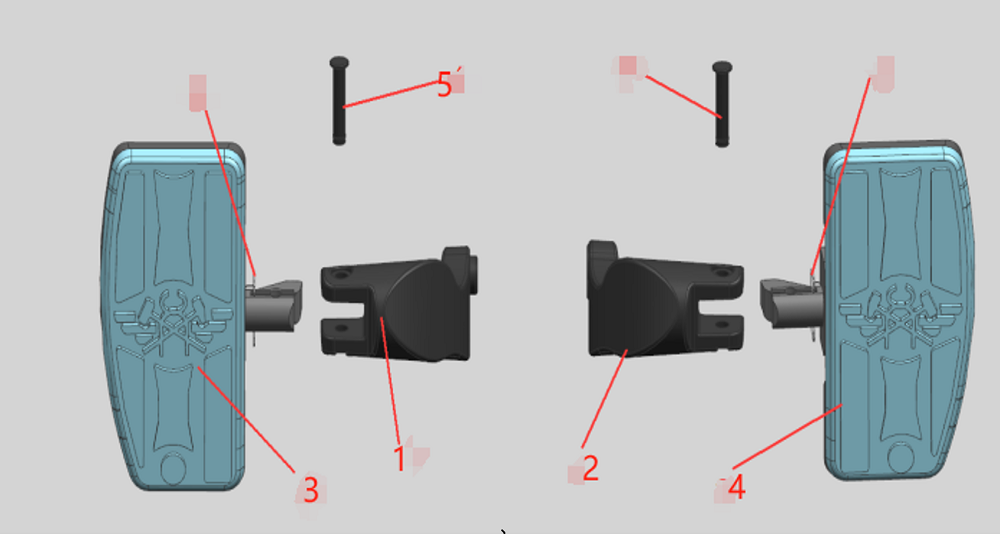 Подножки задние