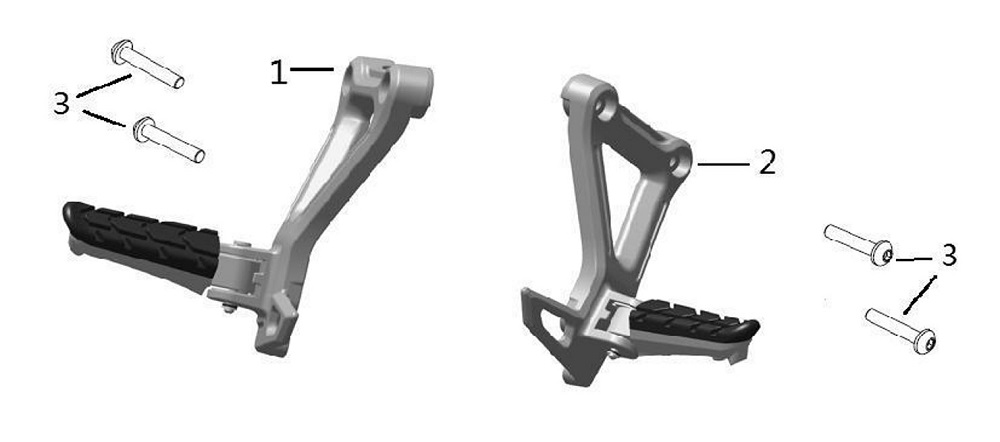 Подножки задние