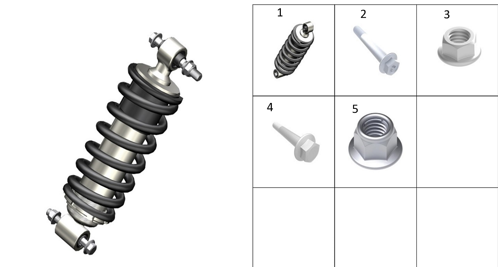 Амортизатор задний