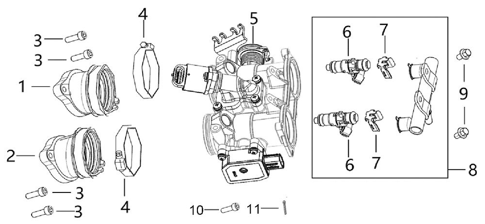 Корпус дроссельной заслонки