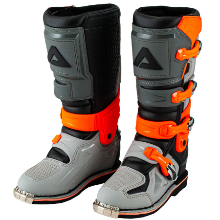 Мотоботы кроссовые ATAKI MX-003S (серый/оранжевый, 45, 1560404-872-2281)