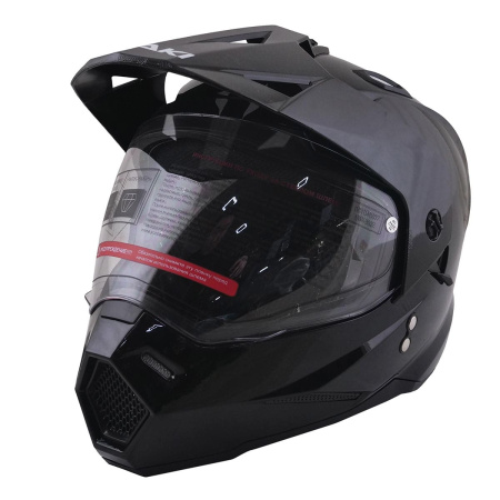 Шлем мотард ATAKI JK802 Solid (черный глянцевый, XL, 020229-763-4734)