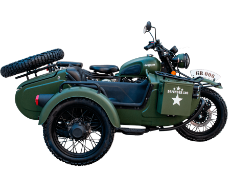 Мотоцикл с коляской GROZA DEFENDER 500 (4T EFI) ПТС (зеленый, обрешетка, 1560536-796-9098)