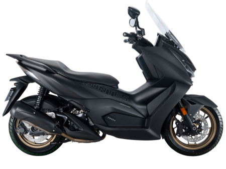 Максискутер ZONTES ZT350-D (ZT1P77MP EFI) 15/14 ПТС (черный, обрешетка, 1560537-796-8027)