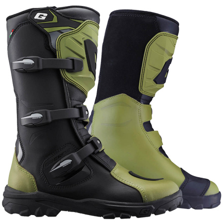Мотоботы GAERNE G-ADVENTURE AQUATECH (черный/темно-зеленый, 40, 3800303-808-9165)