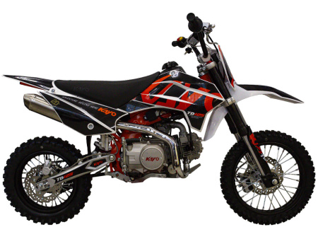 Питбайк KAYO MINI TD125 14/12 (п/автомат, эл. стартер 2024 г.) (, заводская упаковка, 1560012-789-2588)