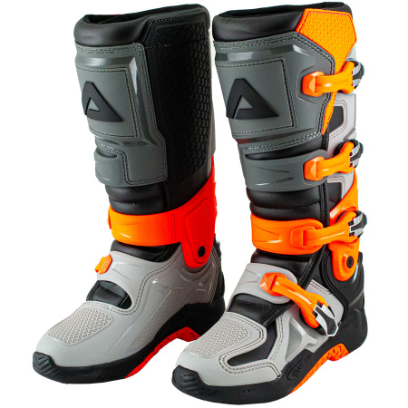 Мотоботы кроссовые ATAKI MX-003G (серый/оранжевый, 44, 1560404-872-2261)