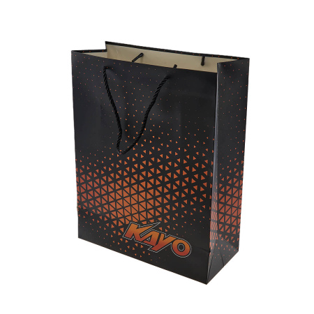 Пакет бумажный, черный Kayo (черный/оранжевый, , 020384-803-7302)
